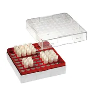 Cryo-Boxes, PC, grid 9 x 9, red, 132 x 132 x 52 mm, 5 pc or PAK
